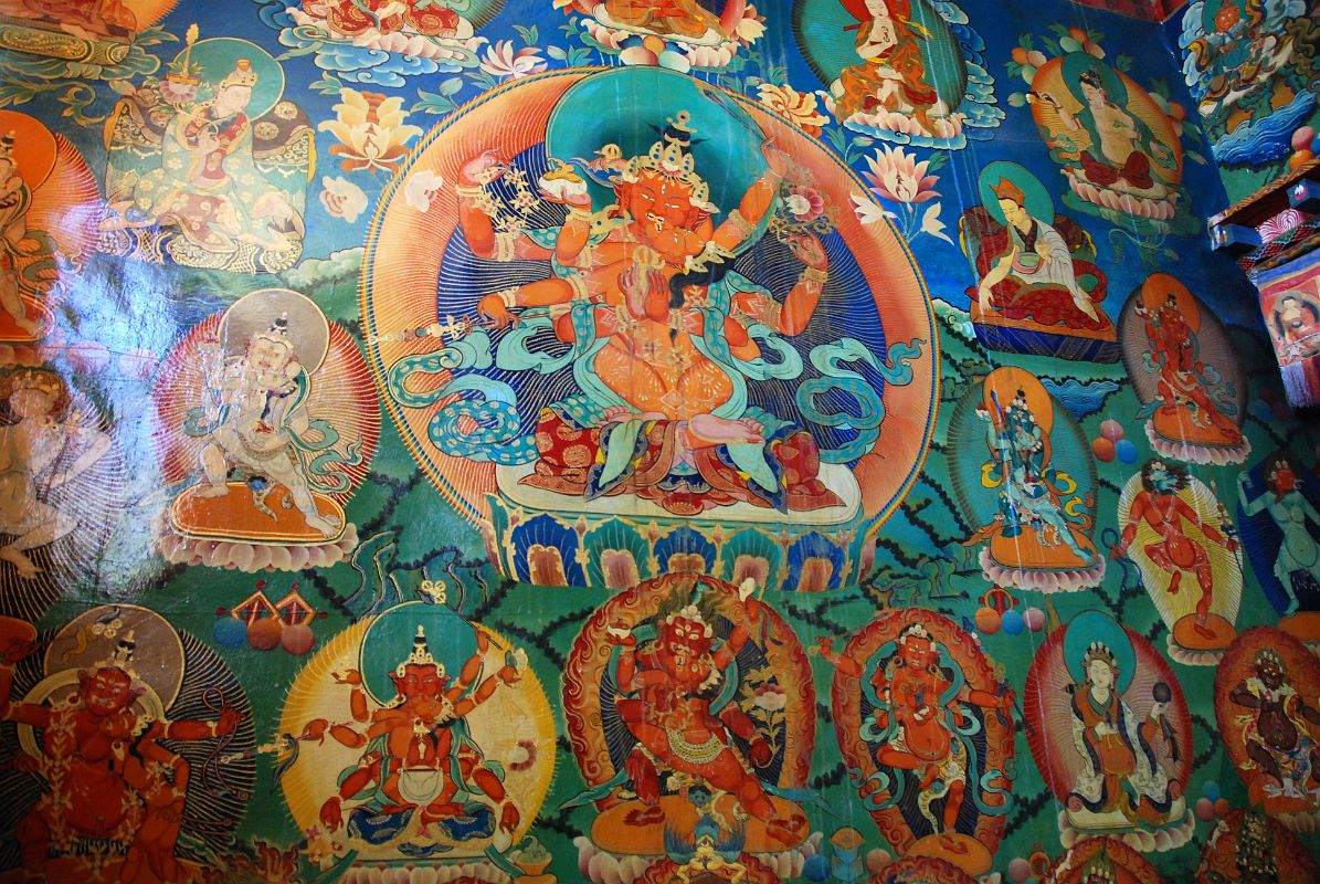 17 Rongbuk Monastery Main Chapel Wall Painting Of Lord Of The Dance And His Consort In Yabyum